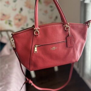 Coach Cherry Red Leather Shoulder Bag
